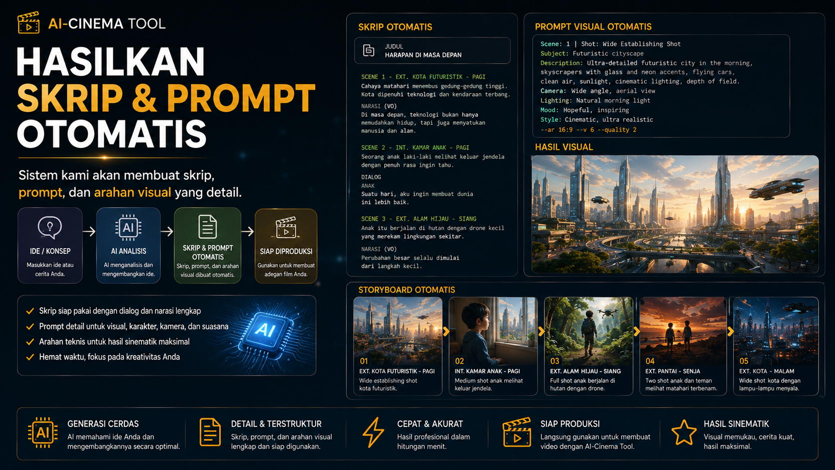 Skrip dan prompt otomatis